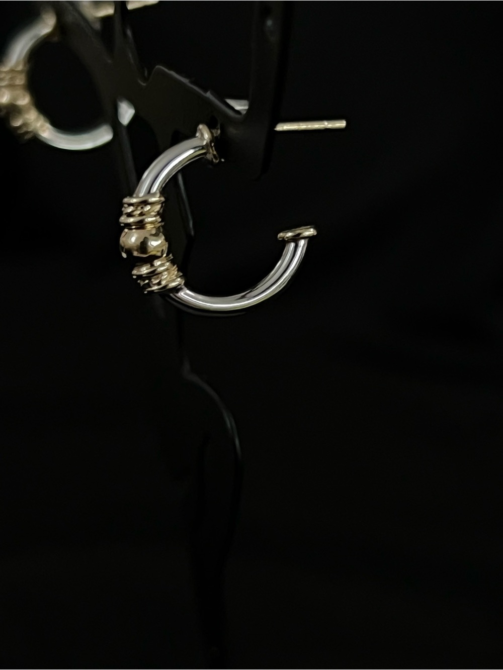 14k Two-Tone Gold Hoop Earrings - Women's Jewelry